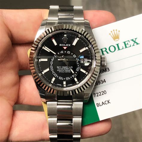 black face sky dweller rolex|rolex dweller price.